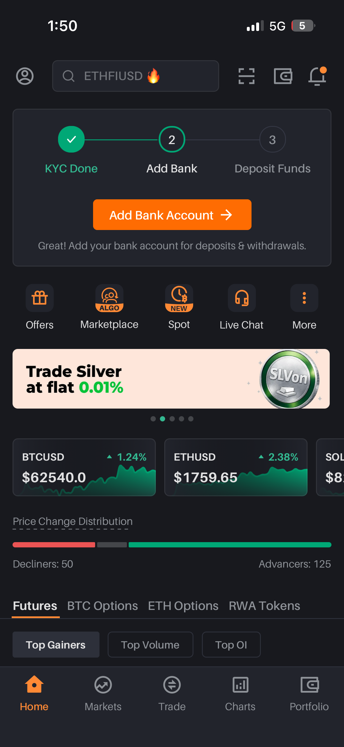 Add bank stepper capture